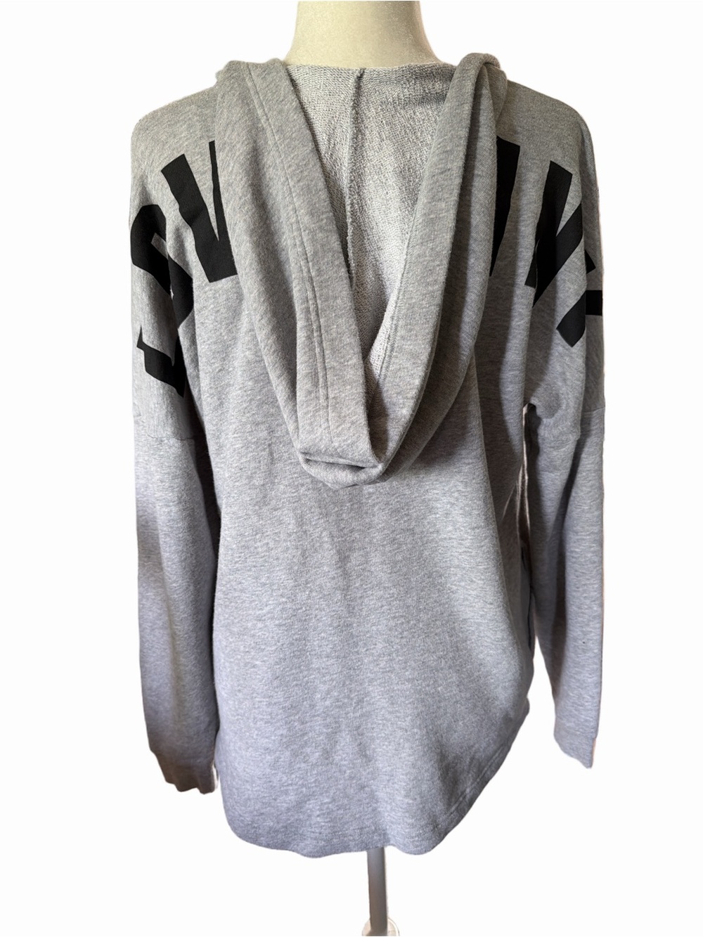 Victoria's Secret Gray Sweatshirt with Pink Logo Detail - Picture 5 of 8